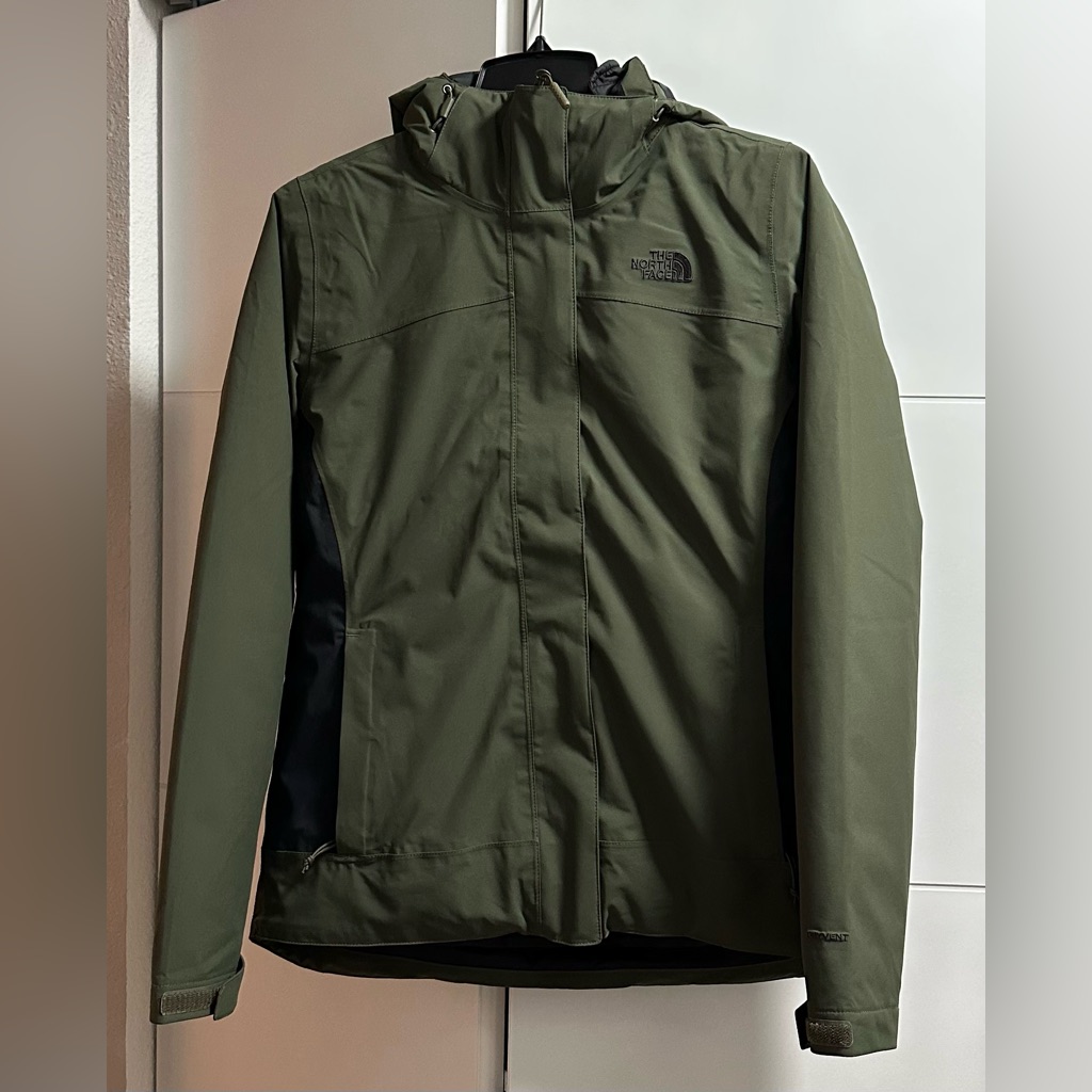 The North Face Carto Triclimate Jacket, Taupe Green And Black Women's Med Nwot